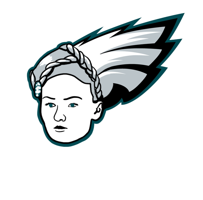 Philadelphia Eagles Sansa Stark Logo iron on transfers